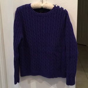 Purple Cable knit sweater